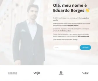 Eborges.org(Site oficial do Eduardo Borges (Marketing & Nomadismo Digital)) Screenshot