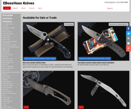 Ebosshoss.com(Custom Knives at) Screenshot