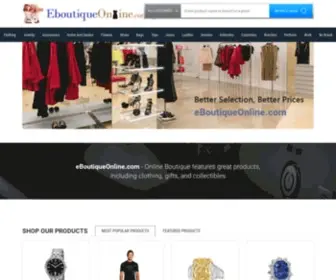 Eboutiqueonline.com(Online Boutique features great products) Screenshot