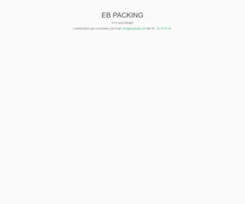 Ebpacking.dk(Ebpacking) Screenshot