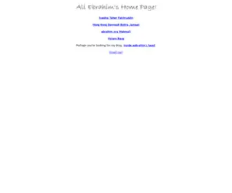 Ebrahim.org(Ali Ebrahim's) Screenshot