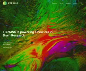 Ebrains.eu(A new digital research infrastructure) Screenshot