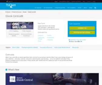 Ebrary.com(Ebook Central) Screenshot