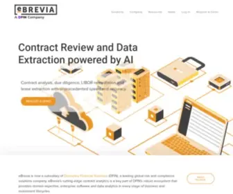 Ebrevia.com(AI for Intelligent Contract Analytics) Screenshot