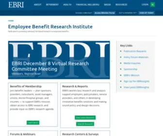 Ebri.org(Employee Benefit Research Institute) Screenshot