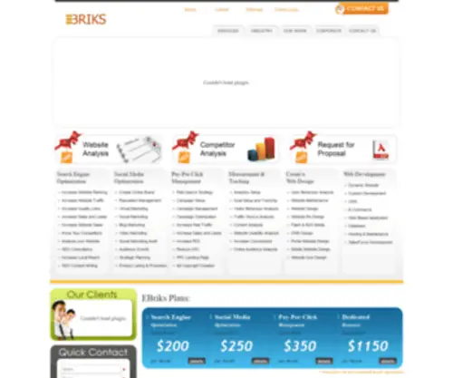 Ebriks.com(Web Development Company) Screenshot