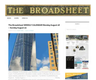 Ebroadsheet.com(Local News Source for Lower Manhattan) Screenshot