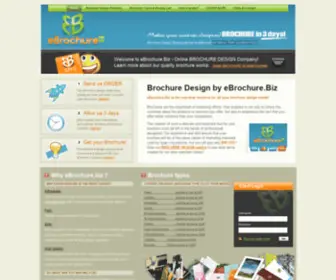 Ebrochure.biz(Online BROCHURE DESIGN Company) Screenshot