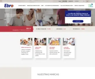 Ebrofoods.es(Ebro Foods) Screenshot