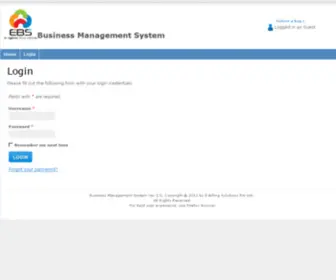 EBSBMS.com(Business Management System) Screenshot