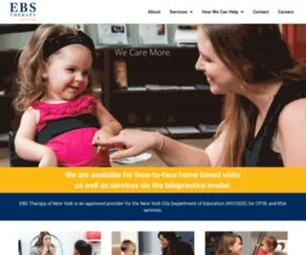 Ebstherapy.com(EBS Children's Institute of LA) Screenshot