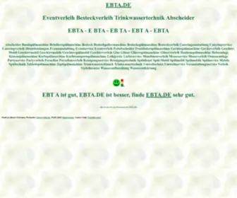 Ebta.de(Spülmobil) Screenshot