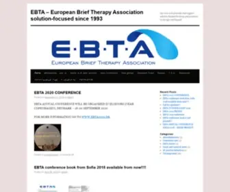 Ebta.nu(European Brief Therapy Association solution) Screenshot