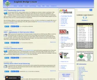 Ebu.co.uk(English Bridge Union) Screenshot