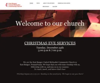 Ebumc.org(East Bangor United Methodist Community Church) Screenshot