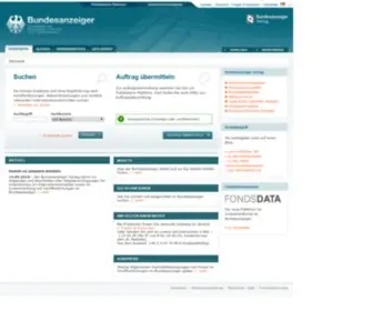 Ebundesanzeiger.de(Weiterleitung) Screenshot