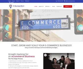 Ebusinessbrain.com(E-Commerce Marketing Agency) Screenshot