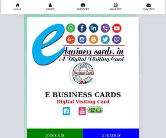 Ebusinesscards.in(E BUSINESS CARDS) Screenshot