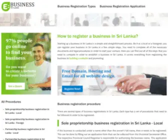 Ebusinesslanka.com(Business Register in Sri Lanka) Screenshot