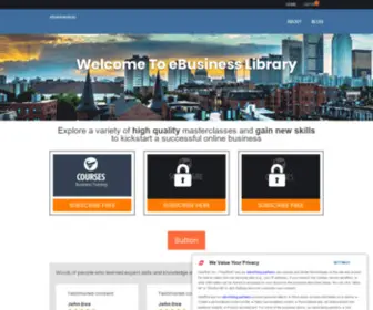 Ebusinesslibrary.com(Front Page) Screenshot