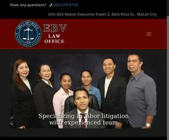 Ebvlaw.com(EBV Law Office of Atty Elvin B) Screenshot