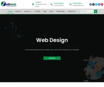 Ebwebs.com(Website Design) Screenshot