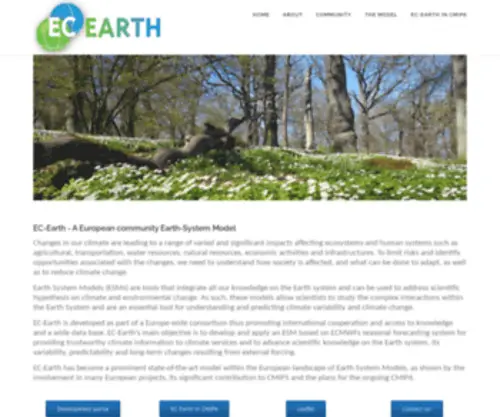 EC-Earth.org(EC-Earth a Global Climate Model) Screenshot