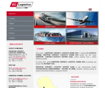 EC-Logistics.rs(EC-Logistics Serbia) Screenshot