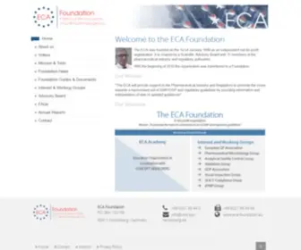 Eca-Foundation.org(The ECA Foundation) Screenshot