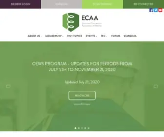 Ecaa.ab.ca(Electrical Contractors Association of Alberta ECAA) Screenshot