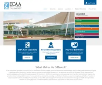 Ecaa.com(ECAA Anesthesia Specialists) Screenshot