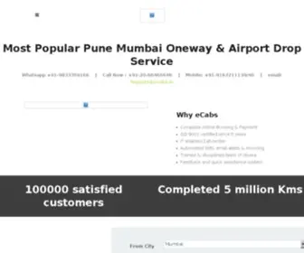 Ecabs.in(MUMBAI PUNE TAXI/CABS) Screenshot