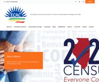 Ecachicago.org(The Ethiopian Community Association of Chicago) Screenshot