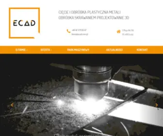 Ecad.com.pl(Ciecie, obróbka skrawaniem i plastyczna metali) Screenshot