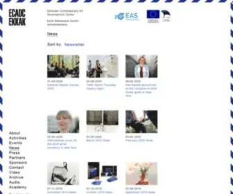 Ecadc.ee(Estonian Contemporary Art Development Center) Screenshot