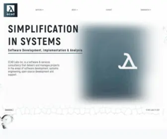 Ecadlabs.com(Simplification in Systems) Screenshot