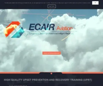 Ecair.fr(High quality UPRT training programmes (Upset prevention and recovery training)) Screenshot