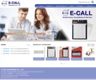 Ecall-Elec.com(E-Call established in Taiwan since 1985 and now E-Call) Screenshot