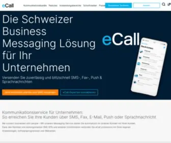 Ecall-Messaging.com(Online SMS senden und Fax online senden) Screenshot