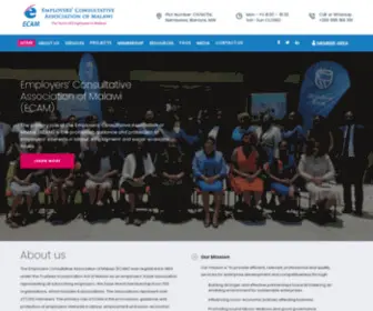 Ecammw.com(The Voice of Employers in Malawi) Screenshot