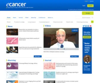 Ecancer.org(The leading oncology channel) Screenshot