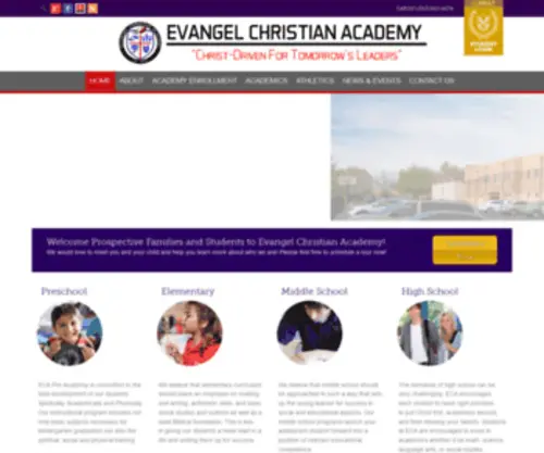 Ecanm.info(Evangel Christian Academy) Screenshot