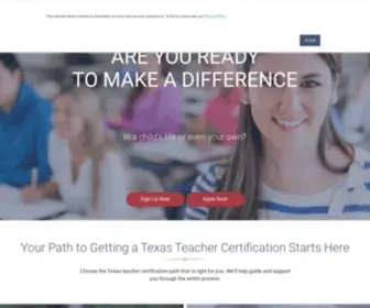 Ecapteach.com(A Texas Teacher Certification Program for teachers) Screenshot