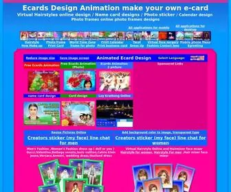 Ecarddesignanimation.com(Ecard animated) Screenshot