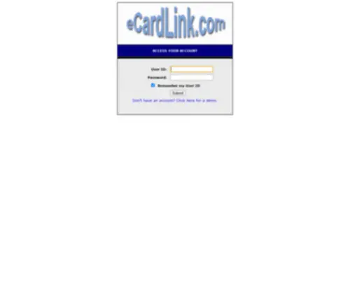 Ecardlink.com(Log In) Screenshot
