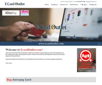 Ecardoutlet.com(Neosurf card in India) Screenshot