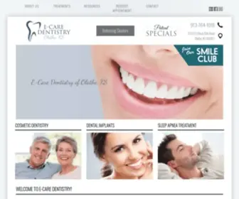 Ecaredentistry.com(E-Care Dentistry) Screenshot