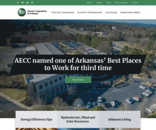 Ecark.org(Electric Cooperatives of Arkansas) Screenshot