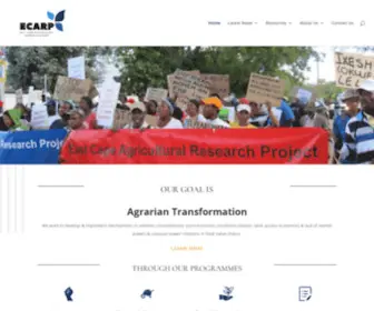 Ecarp.org.za(Working for Agrarian Transformation) Screenshot