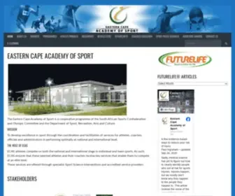 Ecas.co.za(Excellence in Sport) Screenshot